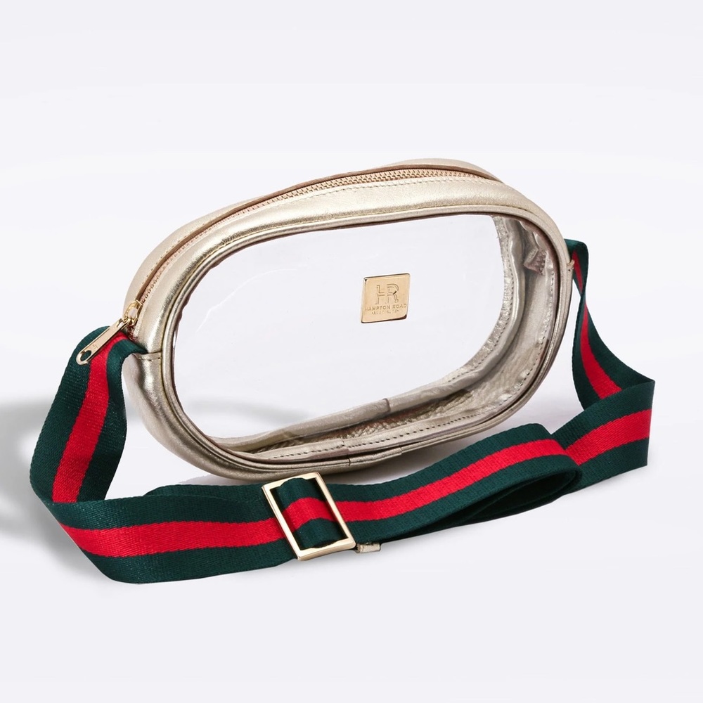 Designer Hampton Road clear bag purse